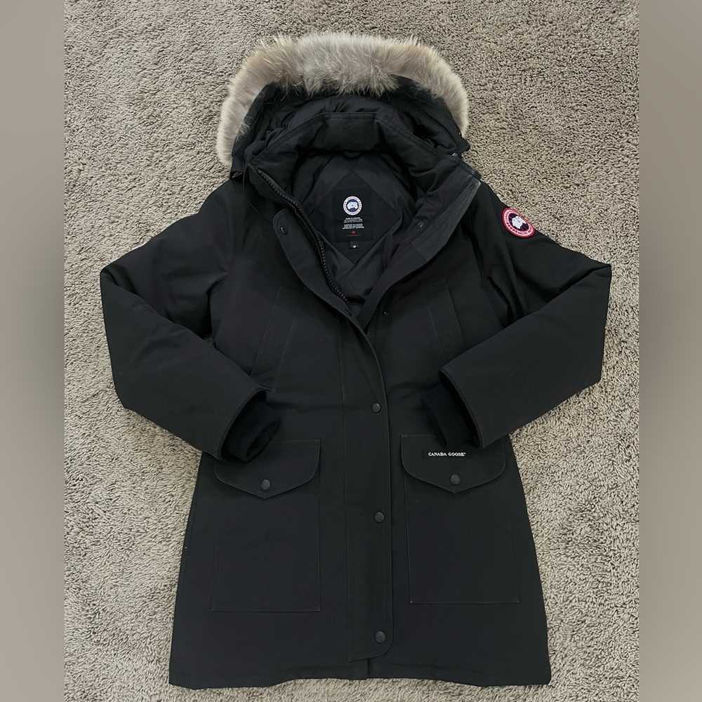Women’s Canada Goose Trillium Parka Jacket Black - Size Small
